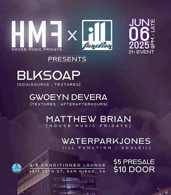 June 6 House Music Fridays